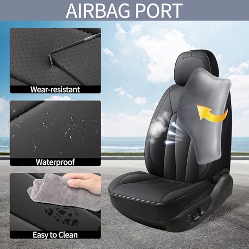 Front Car Seat Covers (Front Pair / Black)