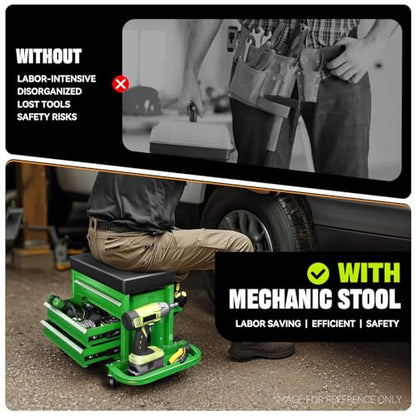Mechanic Rolling Seat (Green)
