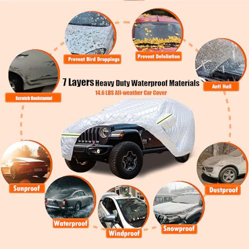 Hail Protector Car Cover (Silver / SUV-Length (201"-206"))