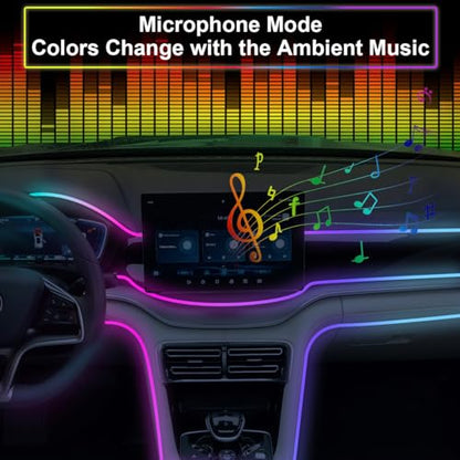 Dreamcolor Acrylic Interior Car LED Strip Light (Dreamcolor 6 in 1)