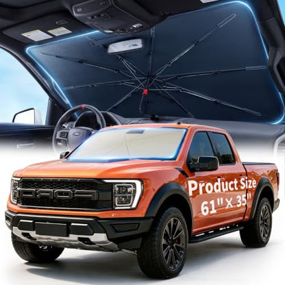 Windshield Sun Shade Umbrella (Large(61"L x 35"W))