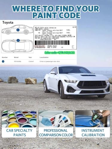 8W2 Cavalry Blue Car Touch Up Paint for Toyota (For toyota / 8W2 Cavalry Blue for FJ Cruiser/4Runner/Tacoma/Tundra/Camry/RAV4)