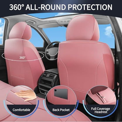 Cute Car Seat Covers (Front Pair / Pink)