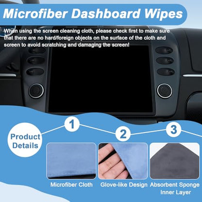 2PCS Car Screen Cleaner (Blue& Grey)