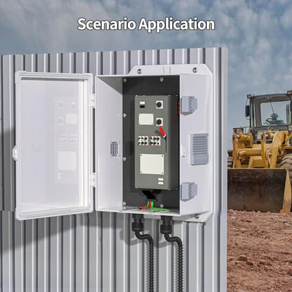 Outdoor Electrical Junction Box (13"H x 9.2"L x 5.6"W & Standard)