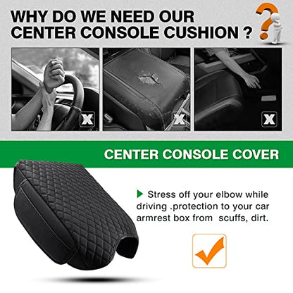 Custom Fit for Center Console Cover 2015 (Size for Ford F-150 2015-2020)
