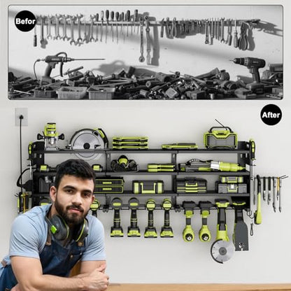 Power Tool Organizer Wall Mount (Black)