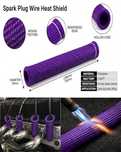 Spark Plug Wire Cover Replacement (Purple)