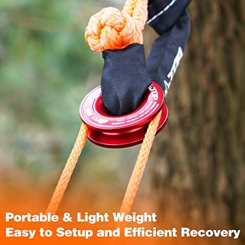 Recovery Ring 66000 LBS Winch Snatch Towing Ring (Red Recovery Ring)