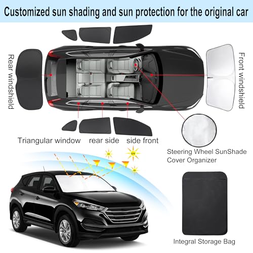 Window Shades for Hyundai Tucson 2016 (Hyundai Tucson 2016-2021 (Not for 2022 Tucson))