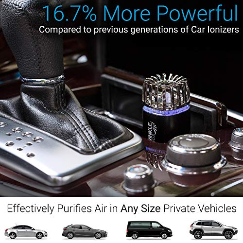 Car Air Purifier Ionizer (Matte Black)