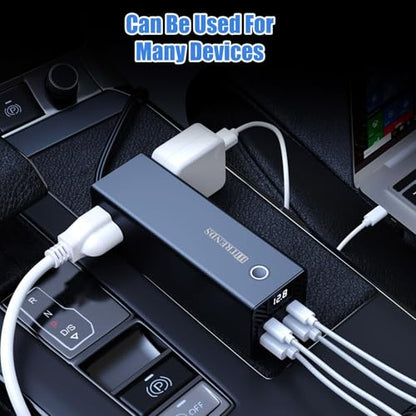 300W Car Power Inverter Dual DC 12V to 110V AC Car Power inverters with PD 36W USB (300W)