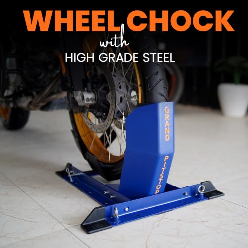 Universal Wheel Chock for Motorcycle Stand for Trailer Completely Adjustable Detachable Foldable Wheel Chock (Wheel Chock)