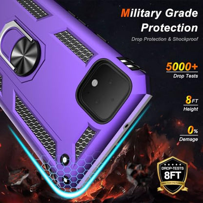 for Google Pixel 4 XL Case with Screen Protector (Purple / Google Pixel 4 XL)
