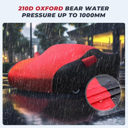 Waterproof Car Cover Custom for Chevy Corvette 1984 (Red Black / Corvette C4)