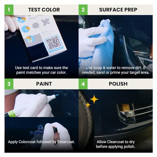 4X7 Brownstone Compatible with Toyota Exact Match Touch Up Paint Combo (Combo - Platinum Kit / Brownstone)