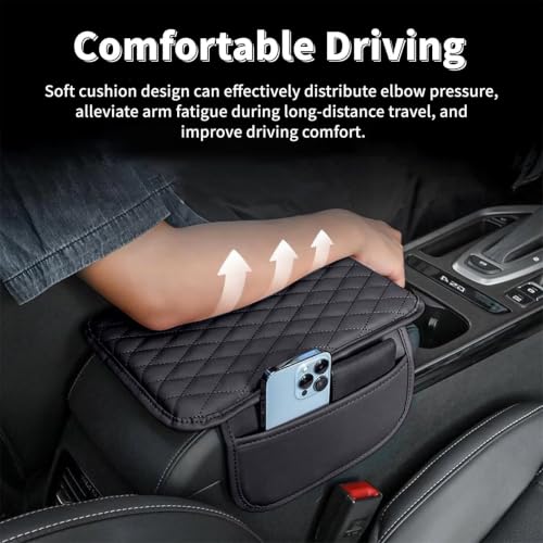 Upgraded Center Console Cover Fit for Chevy Trax 01 (Fit for Chevy Trax / #001 Black)