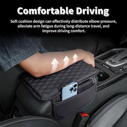 Upgraded Center Console Cover Fit for Volkswagen Taos 01 (Fit for Volkswagen Taos / #001 Black)