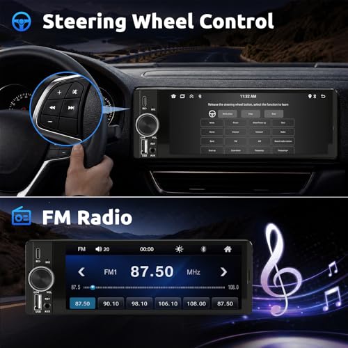 Single DIN Car Stereo