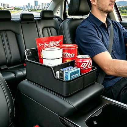Car Storage Organizer Between Seats (Black)