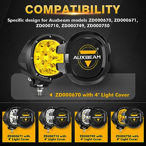 P4 Series 4" Protective Light Covers for Round LED Pods (P4 Series Light Covers)
