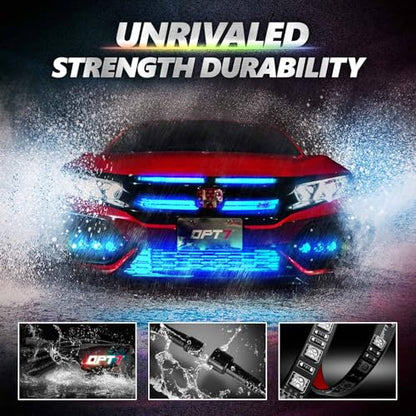 Aura Pro RGB Grille Accent Lights 12" with App & Remote Control (12” LED Strips / RGB (Red, Green, Blue))