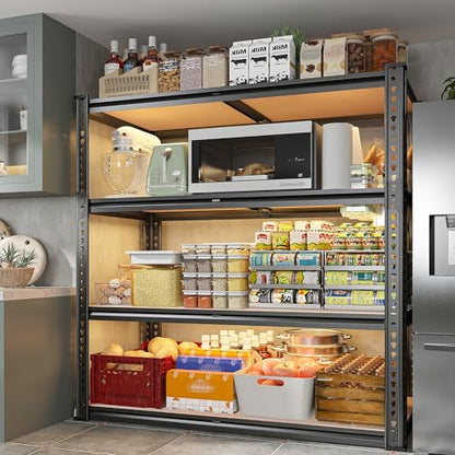 40" W Garage Shelving with Rolled (40"W x 19.7''D x 60''H)