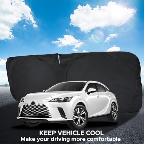 Windshield Sun Shade for 2016 (Custom-fit for Lexus RX SUV 16-25)