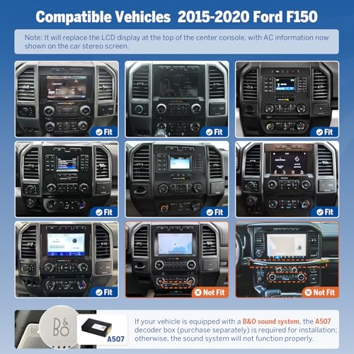 4+64GB 12.1" Double din car Stereo for Ford F