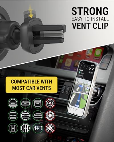MagicMount Select MagSafe Car Mount for iPhone (Dash / Vent / 1 Pack / Black)