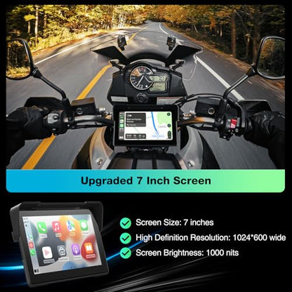 7 Inch Waterproof Motorcycle CarPlay Display