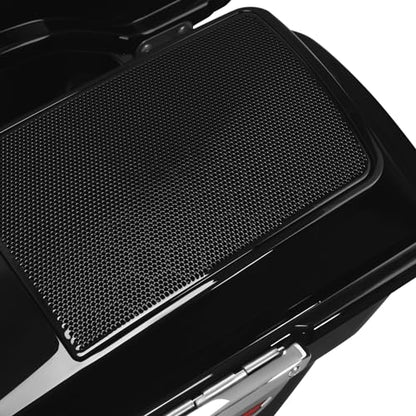 Motorcycle Saddlebags 5" Stretched Extended Hard Saddle Bags W (Stretched W/ Chrome Latches / 5" Extended)
