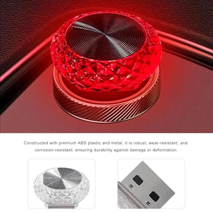 4 PCS USB LED Car Interior Atmosphere Lamp (Red)