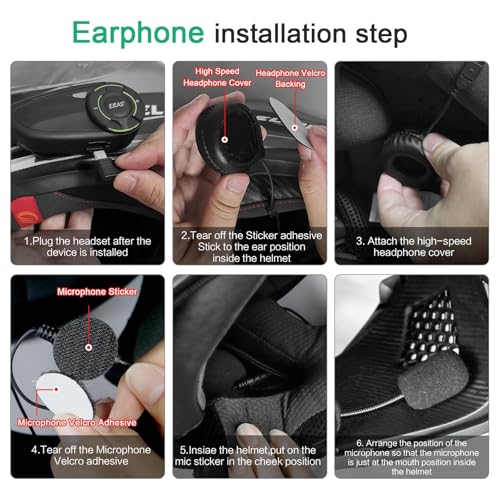 Q8 Motorcycle Helmet Bluetooth Headset (black 2)
