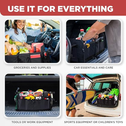 Car & Vehicle Trunk Organizer for SUV (Standard / Black)