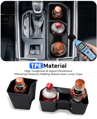 Cup Holder Inserts for 2024 2025 2026 Toyota Grand Highlander Accessories (2024-2026 Toyota Grand Highlander)