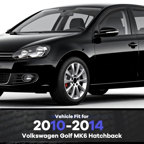 in Channel Rain Guards Fit for Volkswagen Golf MK6 Hatchback 2010 (For 2010-2014 Golf MK6 Hatchback)