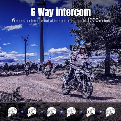 FX6 Motorcycle Bluetooth Headset (FX6 2PC)