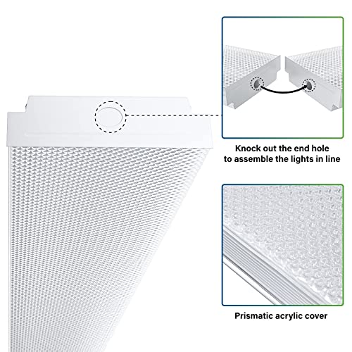 4FT LED Wraparound 40W Shop Lights for Garage (4000K / 40W)