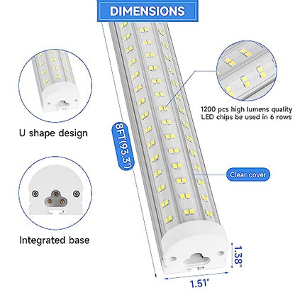 8FT U Shape 125W Integrated Tube Bright LED Light (8FT-125W-6)