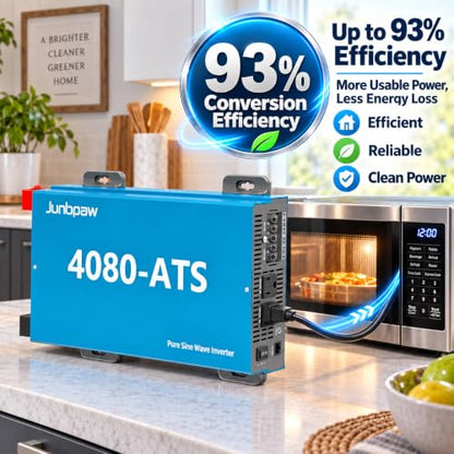 4080VA Pure Sine Wave Inverter 12V to 120V with ATS