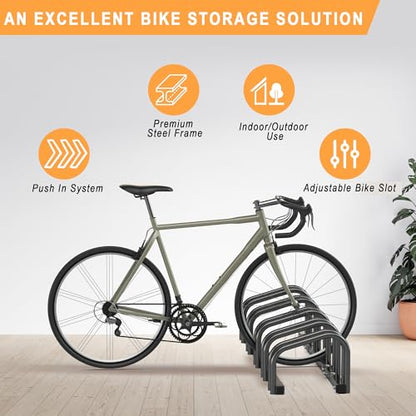 Bike Storage Rack for Garage (5 Bike Holder)