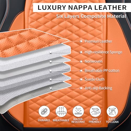 Car Seat Covers Full Set (2 PIECE / Brown)