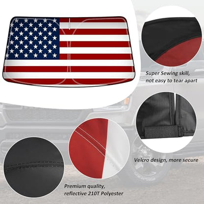 American Flag Windshield Sunshade for 2018 (2018-2024 Toyota Camry American Flag)