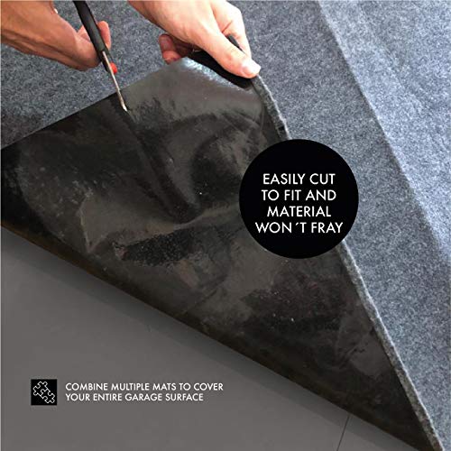 Heavy Duty Garage Floor Mat 7.4 ft x 8.2 ft Waterproof Multi (7.5 ft x 8.2 ft)
