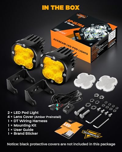 XP Ultra Series 3" Wide Flood Beam Offroad Lights LED Pods 2 (XP-Ultra Series 3" Flood Beam)