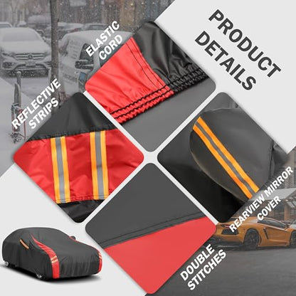 Car Cover Automobiles Waterproof All Weather for for Sports Coupe .Size C7 (C7 Fit Coupe/Cabrio Length 217-226 inch / 0 Coupe Car Cover)