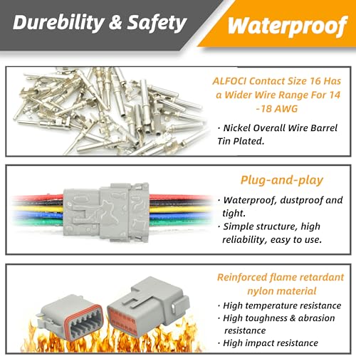 2 Sets 12 Pin DT Waterproof Connector Kit (12PIN 2SET)
