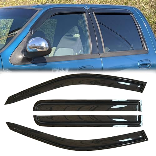 4pcs Original Window Visors for F (for F150 01-03 Crew/SuperCrew)