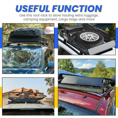 59" x 39" x 5.1" Universal Adjustable Roof Rack Cargo Carrier (67" x 39" x 5.1")